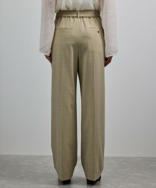 ROPE' / ロペ スラックス・ドレスパンツ | 【洗える】ウール混ツイル ベルト付きツータックワイドパンツ/セットアップ対応【WEB・一部店舗限定】 | 詳細12