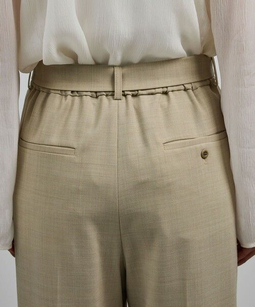 ROPE' / ロペ スラックス・ドレスパンツ | 【洗える】ウール混ツイル ベルト付きツータックワイドパンツ/セットアップ対応【WEB・一部店舗限定】 | 詳細13