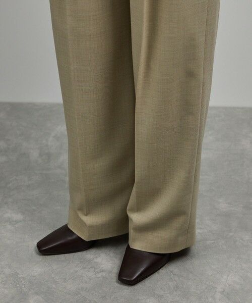 ROPE' / ロペ スラックス・ドレスパンツ | 【洗える】ウール混ツイル ベルト付きツータックワイドパンツ/セットアップ対応【WEB・一部店舗限定】 | 詳細16
