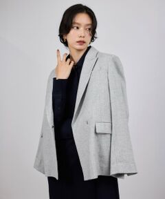 ROPE' / ロペ テーラードジャケット | ウールフランネルセミダブルジャケット/セットアップ対応
