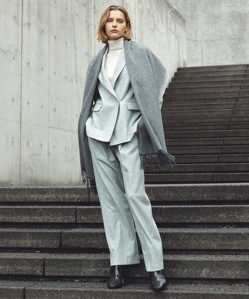 ROPE' / ロペ テーラードジャケット | ウールフランネルセミダブルジャケット/セットアップ対応 | 詳細1