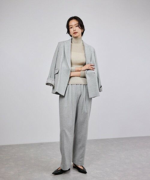 ROPE' / ロペ テーラードジャケット | ウールフランネルセミダブルジャケット/セットアップ対応 | 詳細9