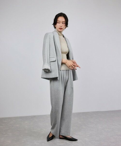 ROPE' / ロペ テーラードジャケット | ウールフランネルセミダブルジャケット/セットアップ対応 | 詳細10