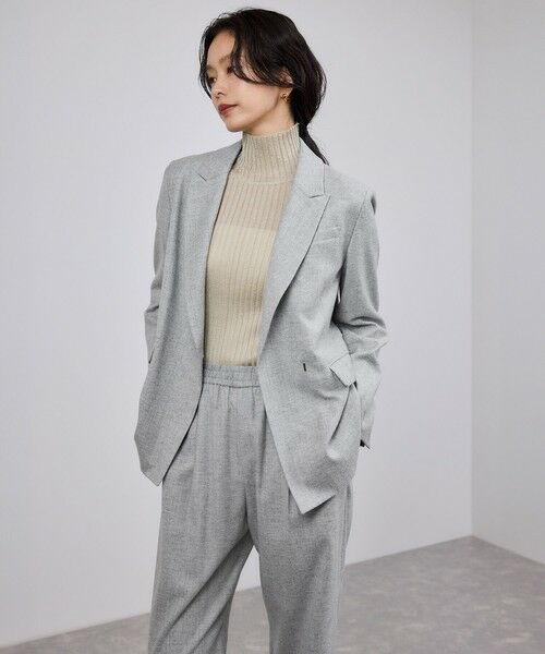 ROPE' / ロペ テーラードジャケット | ウールフランネルセミダブルジャケット/セットアップ対応 | 詳細11