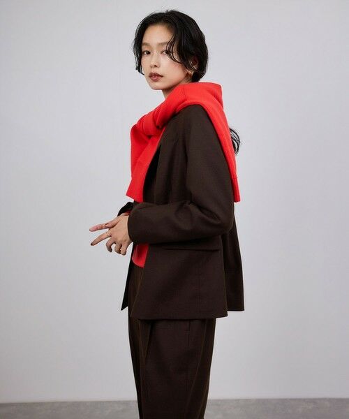 ROPE' / ロペ テーラードジャケット | ウールフランネルセミダブルジャケット/セットアップ対応 | 詳細4