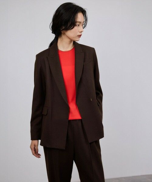 ROPE' / ロペ テーラードジャケット | ウールフランネルセミダブルジャケット/セットアップ対応 | 詳細5