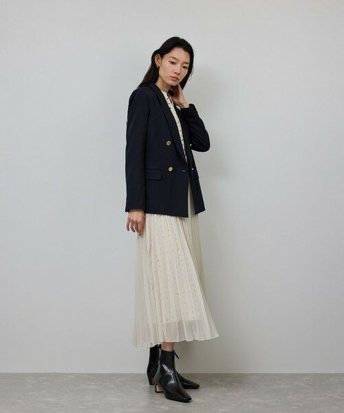 ROPE' / ロペ テーラードジャケット | ストレッチ金ボタンブレザージャケット | 詳細14