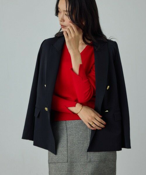 ROPE' / ロペ テーラードジャケット | ストレッチ金ボタンブレザージャケット | 詳細7