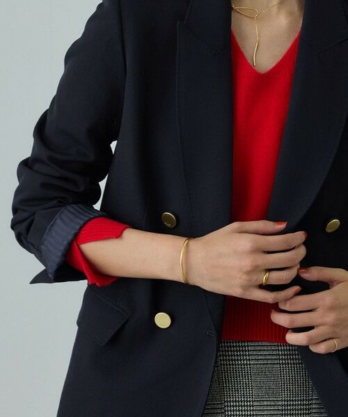 ROPE'/ロペ ストレッチ金ボタンブレザージャケット ネイビー(40) 36 ROPE'/ロペ ストレッチ金ボタンブレザージャケット ネイビー(40) 36