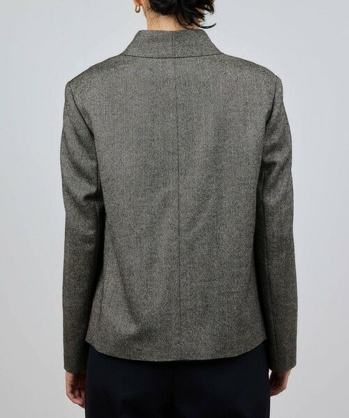 ROPE' / ロペ テーラードジャケット | ウール混ノーカラージャケット(無地/ヘリンボーン)/セットアップ対応 | 詳細17