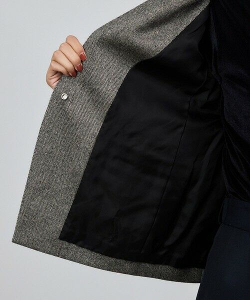 ROPE' / ロペ テーラードジャケット | ウール混ノーカラージャケット(無地/ヘリンボーン)/セットアップ対応 | 詳細22