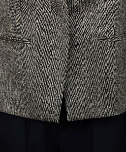 ROPE' / ロペ テーラードジャケット | ウール混ノーカラージャケット(無地/ヘリンボーン)/セットアップ対応 | 詳細23