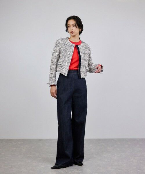 ROPE' / ロペ ノーカラージャケット | ツイードジャケット | 詳細9