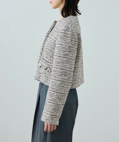 ROPE' / ロペ ノーカラージャケット | ツイードジャケット | 詳細11