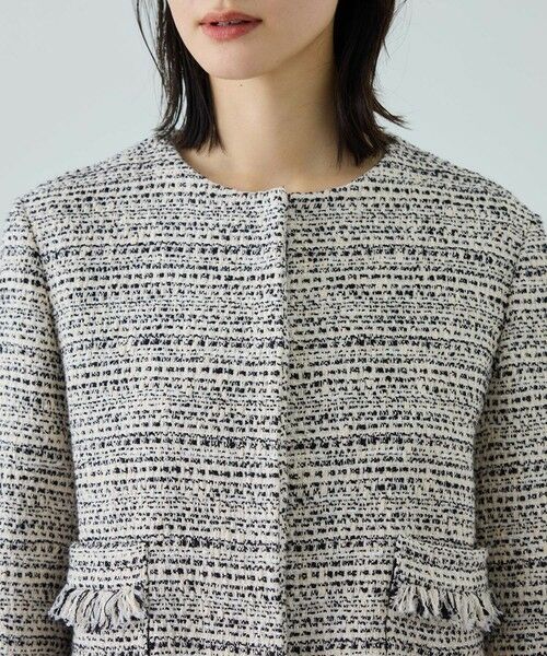 ROPE' / ロペ ノーカラージャケット | ツイードジャケット | 詳細13