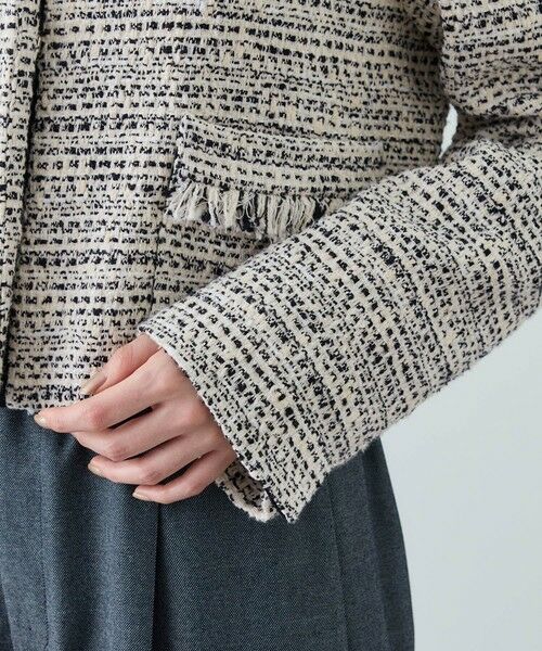 ROPE' / ロペ ノーカラージャケット | ツイードジャケット | 詳細15