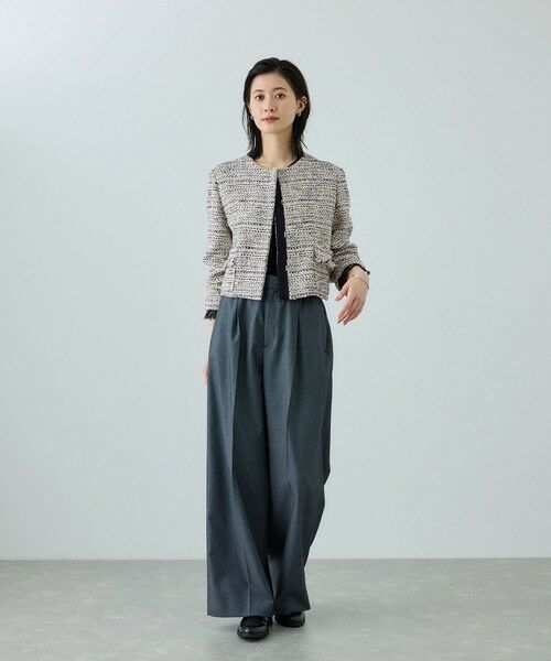 ROPE' / ロペ ノーカラージャケット | ツイードジャケット | 詳細5