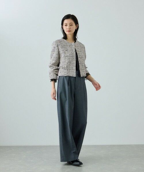 ROPE' / ロペ ノーカラージャケット | ツイードジャケット | 詳細6