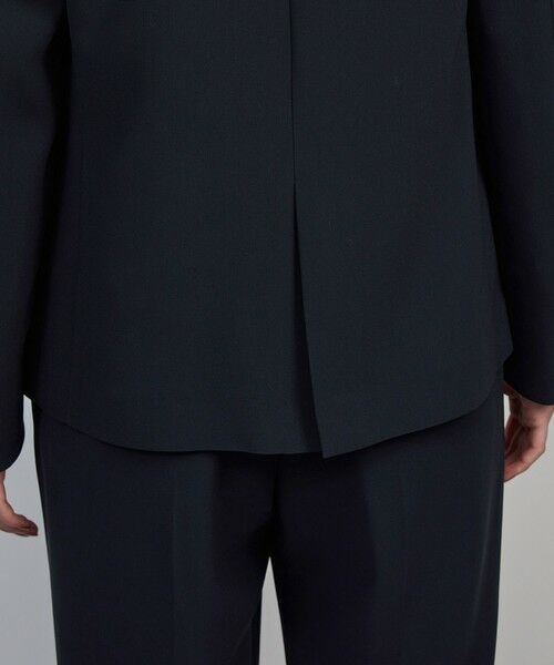 ROPE' / ロペ ノーカラージャケット | トリアセダブルクロス Ｖネックジャケット/イージーケア・セットアップ対応・25AW | 詳細9