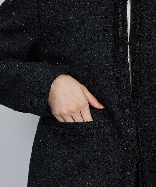 ROPE' / ロペ ノーカラージャケット | ミックスツイードノーカラージャケット/セットアップ対応・25AW | 詳細17