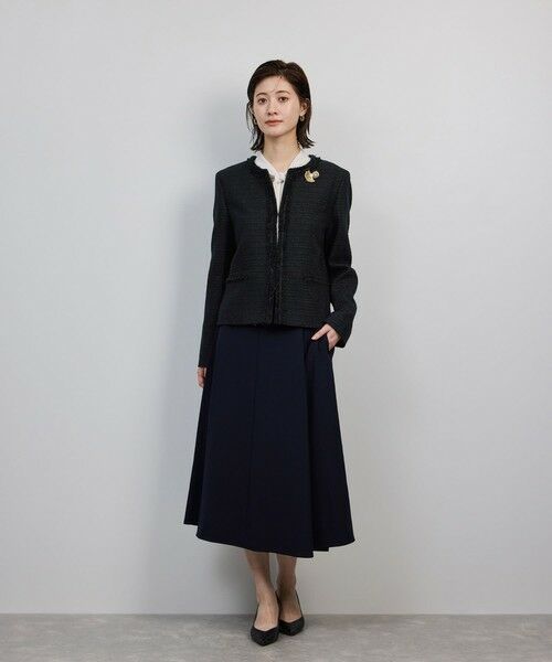 ROPE' / ロペ ノーカラージャケット | ミックスツイードノーカラージャケット/セットアップ対応・25AW | 詳細22