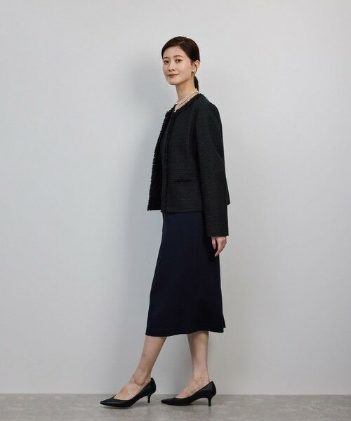ROPE' / ロペ ノーカラージャケット | ミックスツイードノーカラージャケット/セットアップ対応・25AW | 詳細23