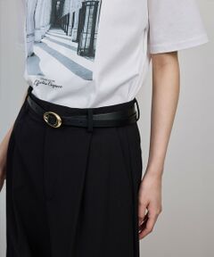 ROPE' / ロペ ベルト・サスペンダー | アシンメトリーフォルムバックルレザーベルト