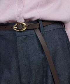 ROPE' / ロペ ベルト・サスペンダー | アシンメトリーフォルムバックルレザーベルト