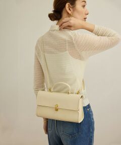 ROPE' / ロペ ハンドバッグ | フラップワイドレザーハンドバッグ