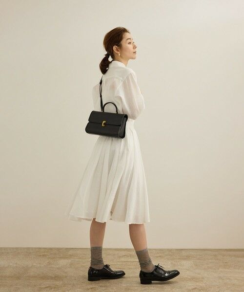 ROPE' / ロペ ハンドバッグ | フラップワイドレザーハンドバッグ | 詳細1