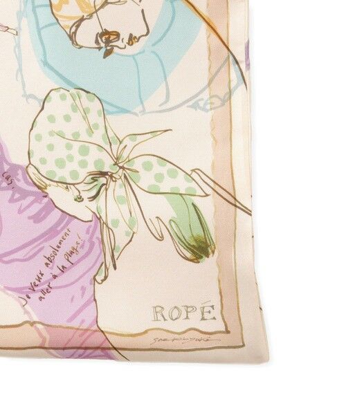 ROPE' / ロペ トートバッグ | 【YUKO SAEKI for ROPE’・コラボ】スカーフ柄プリント シルクトートバッグ【A4対応】 | 詳細14