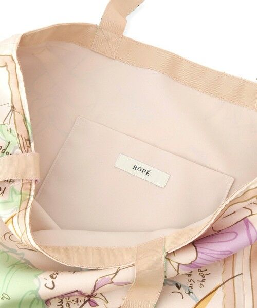 ROPE' / ロペ トートバッグ | 【YUKO SAEKI for ROPE’・コラボ】スカーフ柄プリント シルクトートバッグ【A4対応】 | 詳細15