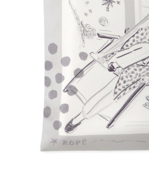 ROPE' / ロペ トートバッグ | 【YUKO SAEKI for ROPE’・コラボ】スカーフ柄プリント シルクトートバッグ【A4対応】 | 詳細17