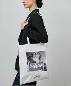 ROPE' / ロペ トートバッグ | 【Brigitte Bardot×ROPE'・コラボ】モノクロフォトプリントキャンバストートバッグ【A4対応】
