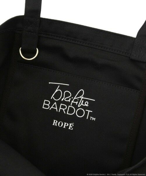 ROPE' / ロペ トートバッグ | 【Brigitte Bardot×ROPE'・コラボ】モノクロフォトプリントキャンバストートバッグ【A4対応】 | 詳細9