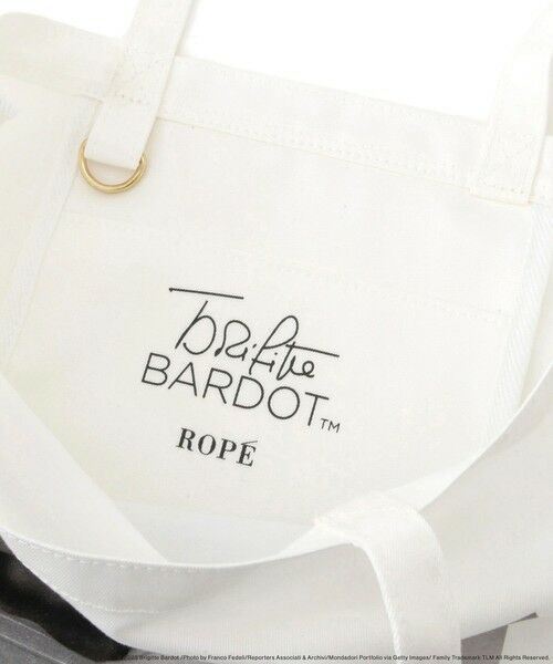 ROPE' / ロペ トートバッグ | 【Brigitte Bardot×ROPE'・コラボ】モノクロフォトプリントキャンバストートバッグ【A4対応】 | 詳細12