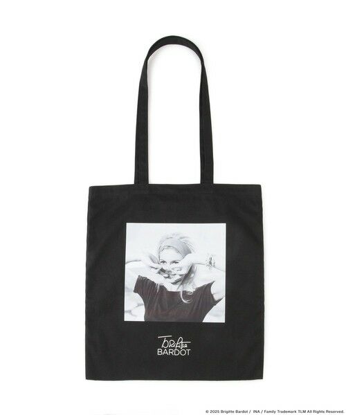 ROPE' / ロペ トートバッグ | 【Brigitte Bardot×ROPE'・コラボ】モノクロフォトプリントキャンバストートバッグ【A4対応】 | 詳細7