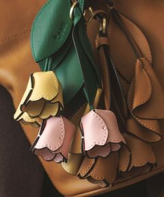 ROPE' / ロペ キーホルダー・ストラップ | 【teau・牛革】panier tulip ring charm（キー/バッグチャーム・ネックレス）