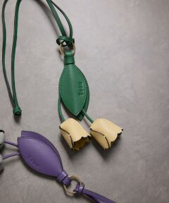 ROPE' / ロペ キーホルダー・ストラップ | 【teau・牛革】panier tulip ring charm（キー/バッグチャーム・ネックレス）