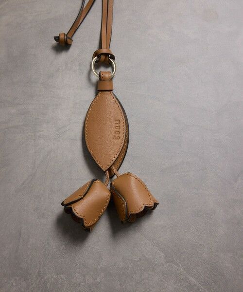 ROPE' / ロペ キーホルダー・ストラップ | 【teau・牛革】panier tulip ring charm（キー/バッグチャーム・ネックレス） | 詳細10