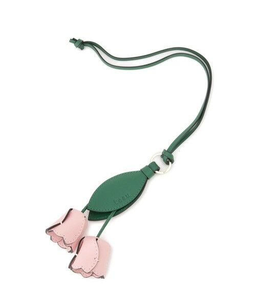 ROPE' / ロペ キーホルダー・ストラップ | 【teau・牛革】panier tulip ring charm（キー/バッグチャーム・ネックレス） | 詳細11