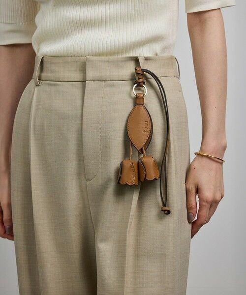 ROPE' / ロペ キーホルダー・ストラップ | 【teau・牛革】panier tulip ring charm（キー/バッグチャーム・ネックレス） | 詳細30