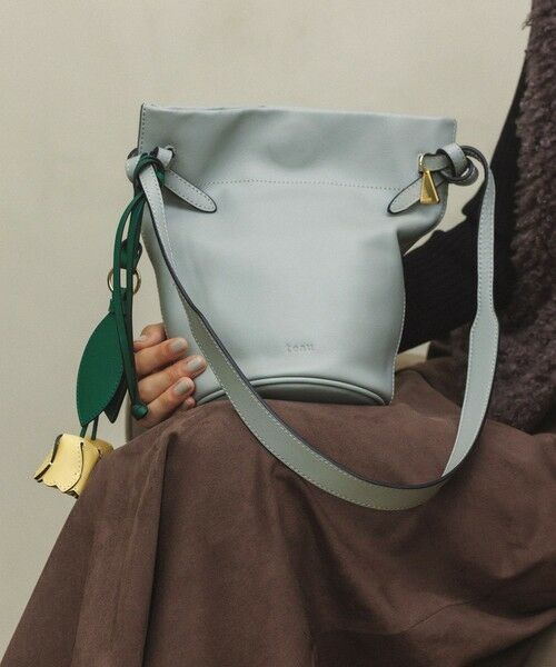 ROPE' / ロペ キーホルダー・ストラップ | 【teau・牛革】panier tulip ring charm（キー/バッグチャーム・ネックレス） | 詳細4