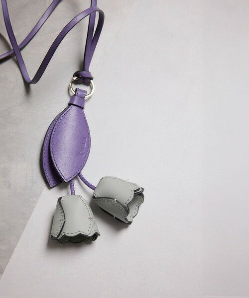 ROPE' / ロペ キーホルダー・ストラップ | 【teau・牛革】panier tulip ring charm（キー/バッグチャーム・ネックレス） | 詳細8