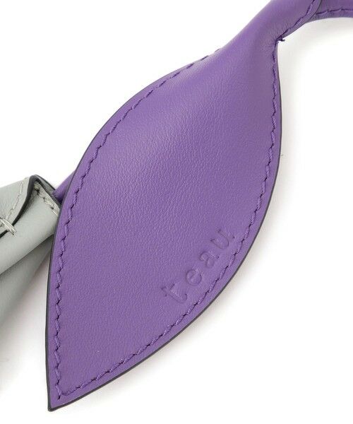 ROPE' / ロペ キーホルダー・ストラップ | 【teau・牛革】panier pansy ring charm（キー/バッグチャーム・ネックレス） | 詳細4