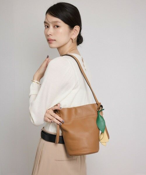 ROPE' / ロペ キーホルダー・ストラップ | 【teau・牛革】panier pansy ring charm（キー/バッグチャーム・ネックレス） | 詳細13