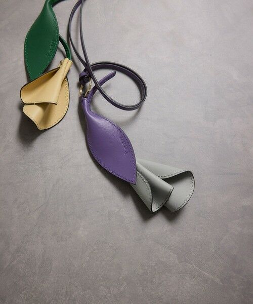 ROPE' / ロペ キーホルダー・ストラップ | 【teau・牛革】panier pansy ring charm（キー/バッグチャーム・ネックレス） | 詳細18