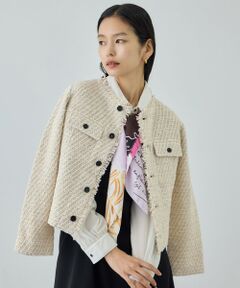 ROPE' / ロペ ノーカラージャケット | 【COOHEM(コーヘン)】BASIC TWEED VELVET JACKET