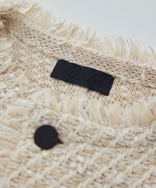 ROPE' / ロペ ノーカラージャケット | 【COOHEM(コーヘン)】BASIC TWEED VELVET JACKET | 詳細15