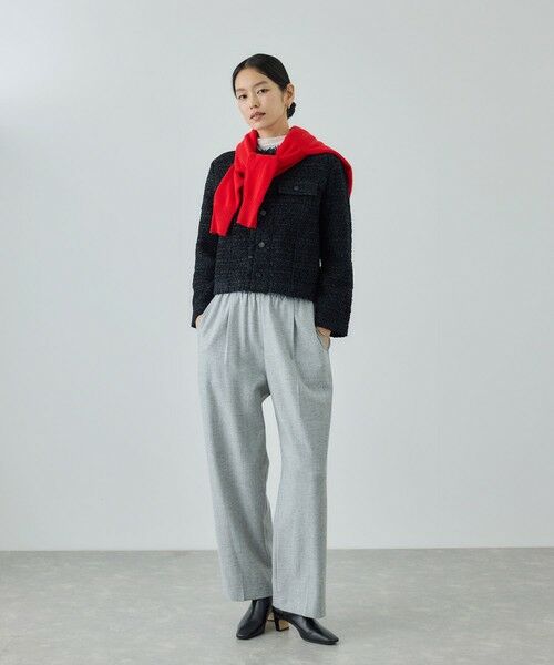 ROPE' / ロペ ノーカラージャケット | 【COOHEM(コーヘン)】BASIC TWEED VELVET JACKET | 詳細6